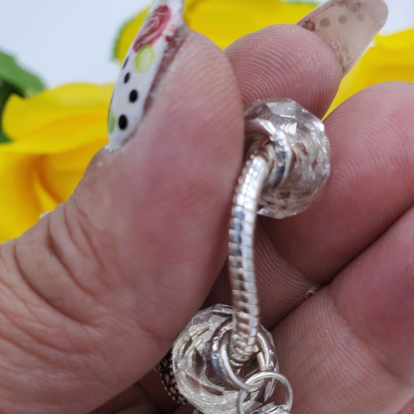 Little Mermaid 925 s.silver big charm bracelet - Picture 10 of 10